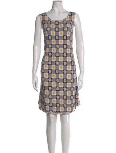 Pre-owned Lisa Says Gah Floral Print Mini Dress In Multi