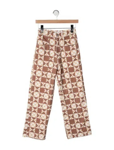 Pre-owned Lisa Says Gah High-rise Straight Leg Jeans In Multicolor
