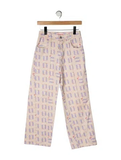 Pre-owned Lisa Says Gah High-rise Straight Leg Jeans In Neutral
