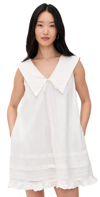 Lisa Says Gah Jenny Midi Dress Dove In White