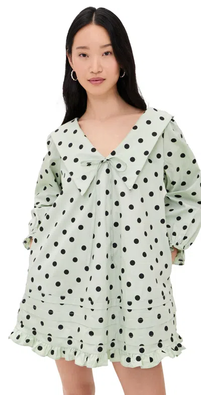 Lisa Says Gah Leigh Dress Dot In Green
