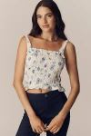 Lisa Says Gah Linen-cotton Tank Top