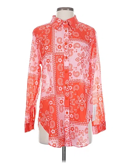 Lisa Says Gah Long Sleeve Blouse In Red