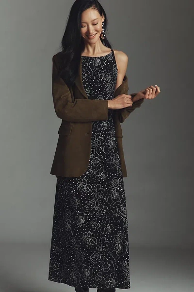 Lisa Says Gah Maya Sleeveless Open-back Maxi Dress In Black