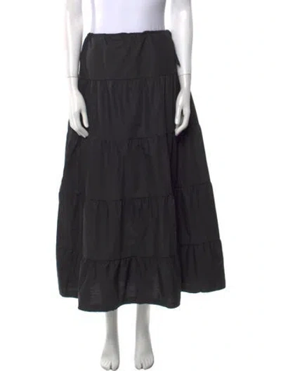 Pre-owned Lisa Says Gah Midi Length Skirt In Gray