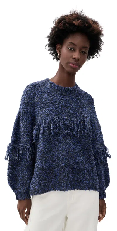 Lisa Says Gah Rowena Sweater Salt And Pepper In Blue