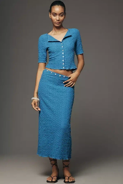 Lisa Says Gah Sammy Maxi Skirt In Blue