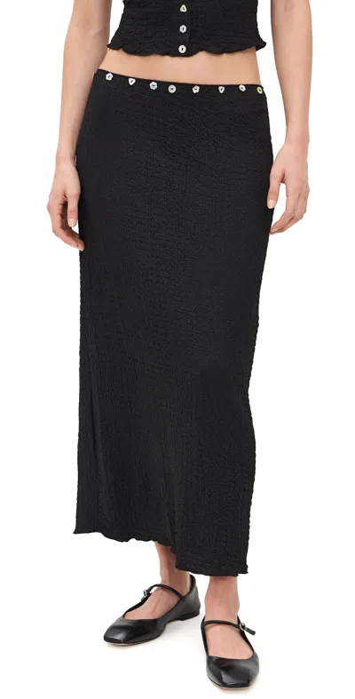 Lisa Says Gah Sammy Skirt Caviar In Black