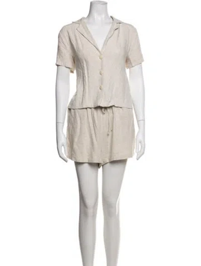 Pre-owned Lisa Says Gah Short Set In Neutrals