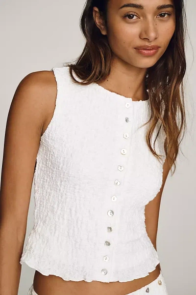 Lisa Says Gah Summer Tank Top In White