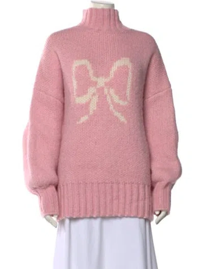 Pre-owned Lisa Says Gah Turtleneck Sweater In Pink
