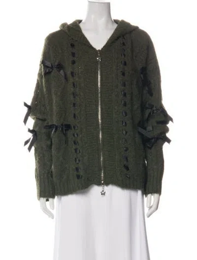 Pre-owned Lisa Says Gah V-neck Sweater W/ Tags In Green