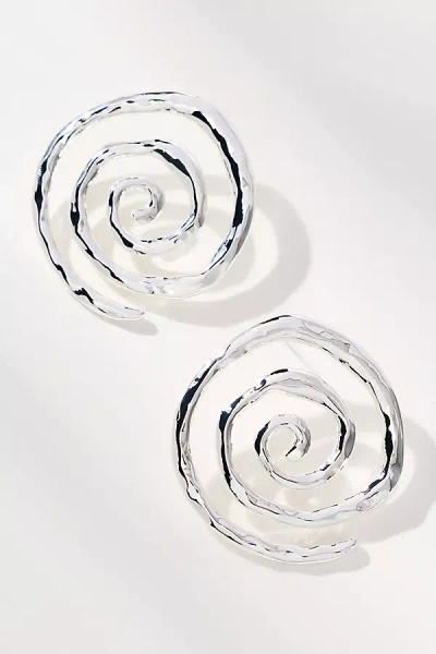 Lisa Says Gah Vortex Swirl Earrings In Metallic
