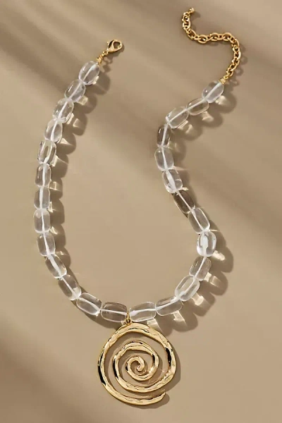 Lisa Says Gah Vortex Swirl Necklace In Gold