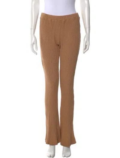 Pre-owned Lisa Says Gah Wide Leg Pants In Brown