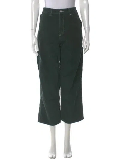 Pre-owned Lisa Says Gah Wide Leg Pants In Green