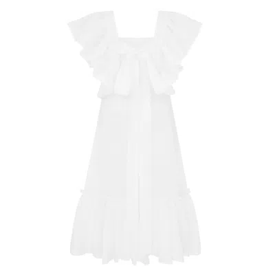 Lisa The Label La La Lady Peggy Lipton Short Dress In White