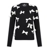 Lisa The Label Women's Black Bow Belle Noir Sweater In Black