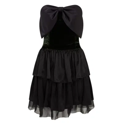 Lisa The Label Women's Black Love Bow Dress In Noir