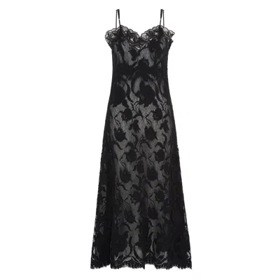 Lisa The Label Women's Black Magnolia Lace Slip Dress