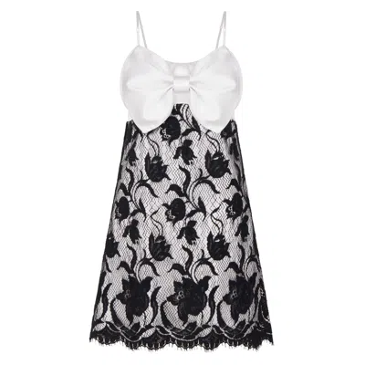 Lisa The Label Women's Black Out There Bow Belle Slip Dress