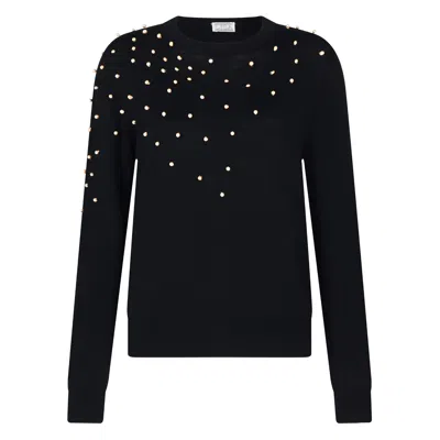Lisa The Label Women's Black Raindrop Sweater In Noire