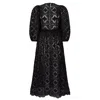 Lisa The Label Women's Black Valentine Heart Dress In Black