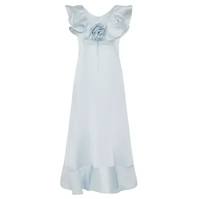 Lisa The Label Women's Blue Le Jardin Peony Dress
