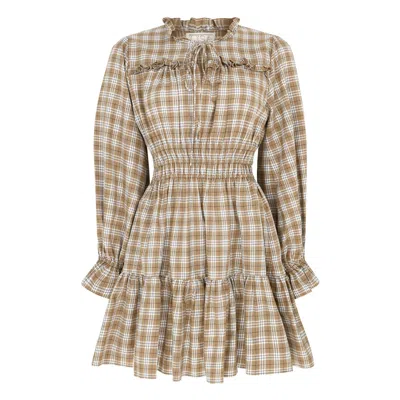 Lisa The Label Women's Brown Short Angel Dress