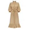 Lisa The Label Women's Gold Cupid Dress In Brown