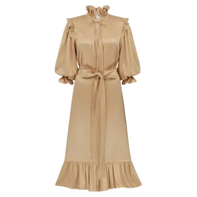 Lisa The Label Women's Gold Cupid Dress In Brown