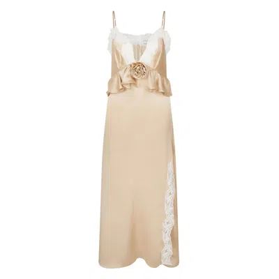 Lisa The Label Women's Gold Out There Rosie Slip Dress
