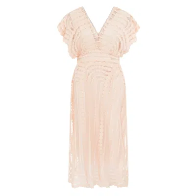 Lisa The Label Women's Orange Cappuccino Dress Long In Neutral
