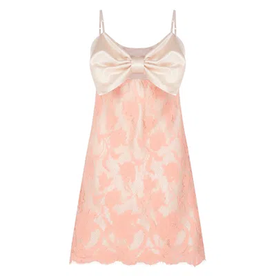 Lisa The Label Women's Pink Bow Belle Slip Dress