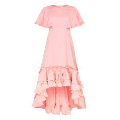 Lisa The Label Women's Pink La La Dress Cotton