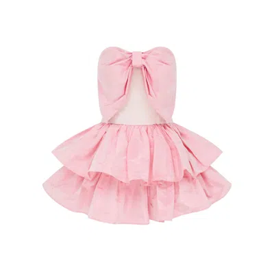 Lisa The Label Women's Pink Le Jardin Bow Dress