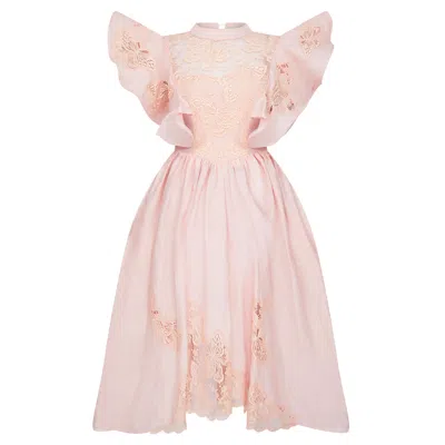 Lisa The Label Women's Pink Le Jardin Papillon Dress
