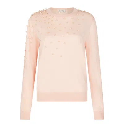 Lisa The Label Women's Pink Raindrop Sweater