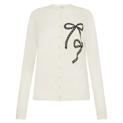 Lisa The Label Women's White Angel Baby Love Cardi In Créme