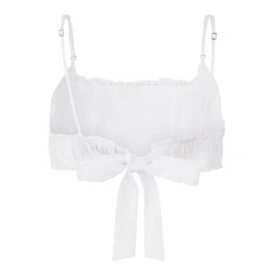 Lisa The Label Women's White Cafe Society Lis Lis Bralette Top