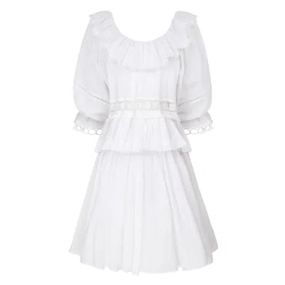 Lisa The Label Women's White Pierrot Dress