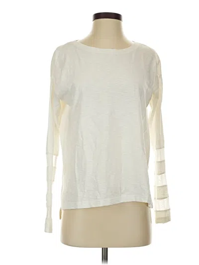 Pre-owned Lisa Todd 3/4 Sleeve T-shirt In White