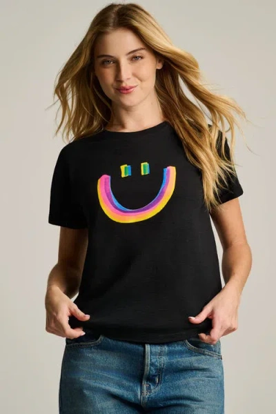 Lisa Todd All Smiles Cotton T-shirt In Black