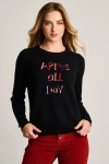 Lisa Todd Apres All Day Cashmere Sweater In Black