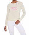 Lisa Todd Apres Sea Sweater In Almond In White