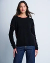 Lisa Todd Around Town Cotton Cashmere Sweater In Black