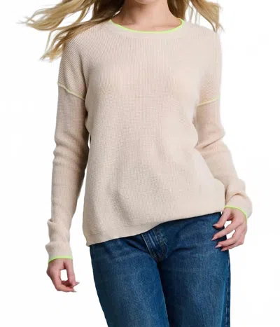 Lisa Todd Around Town Sweater In Sheepskin/platinum In Brown