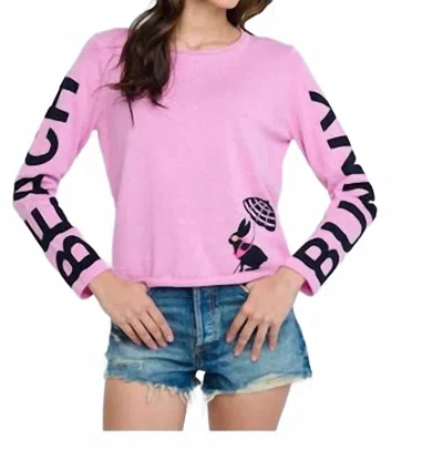 Lisa Todd Beach Bunny Sweater In Iced Orchid In Multi