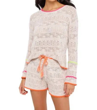 Lisa Todd Beach Please Shorts In Natural In White