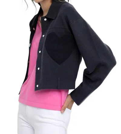 Lisa Todd Beat Goes On Jacket In Navy In Black